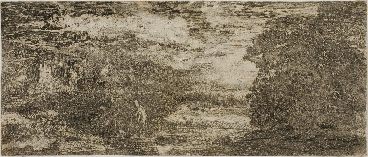 Rytter under en stormfull himmel av Odilon Redon