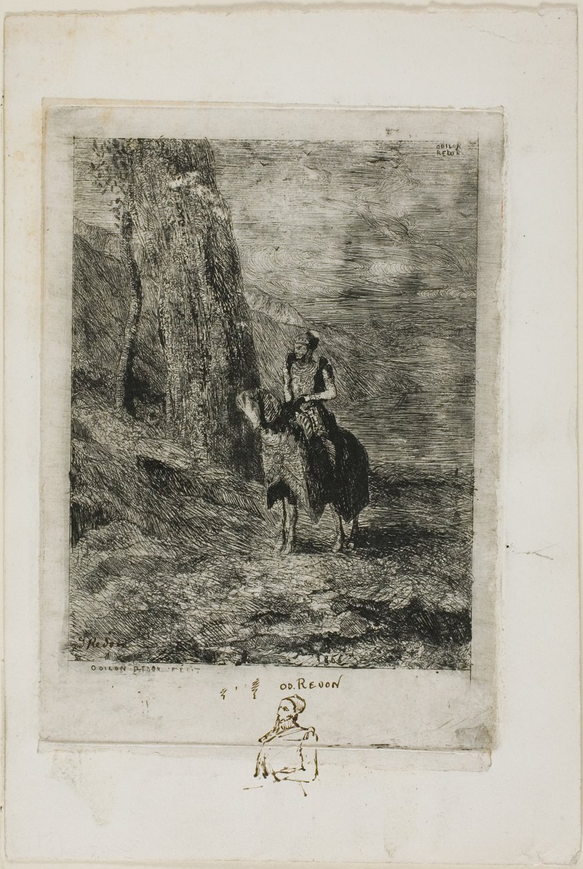 Rytter venter av Odilon Redon