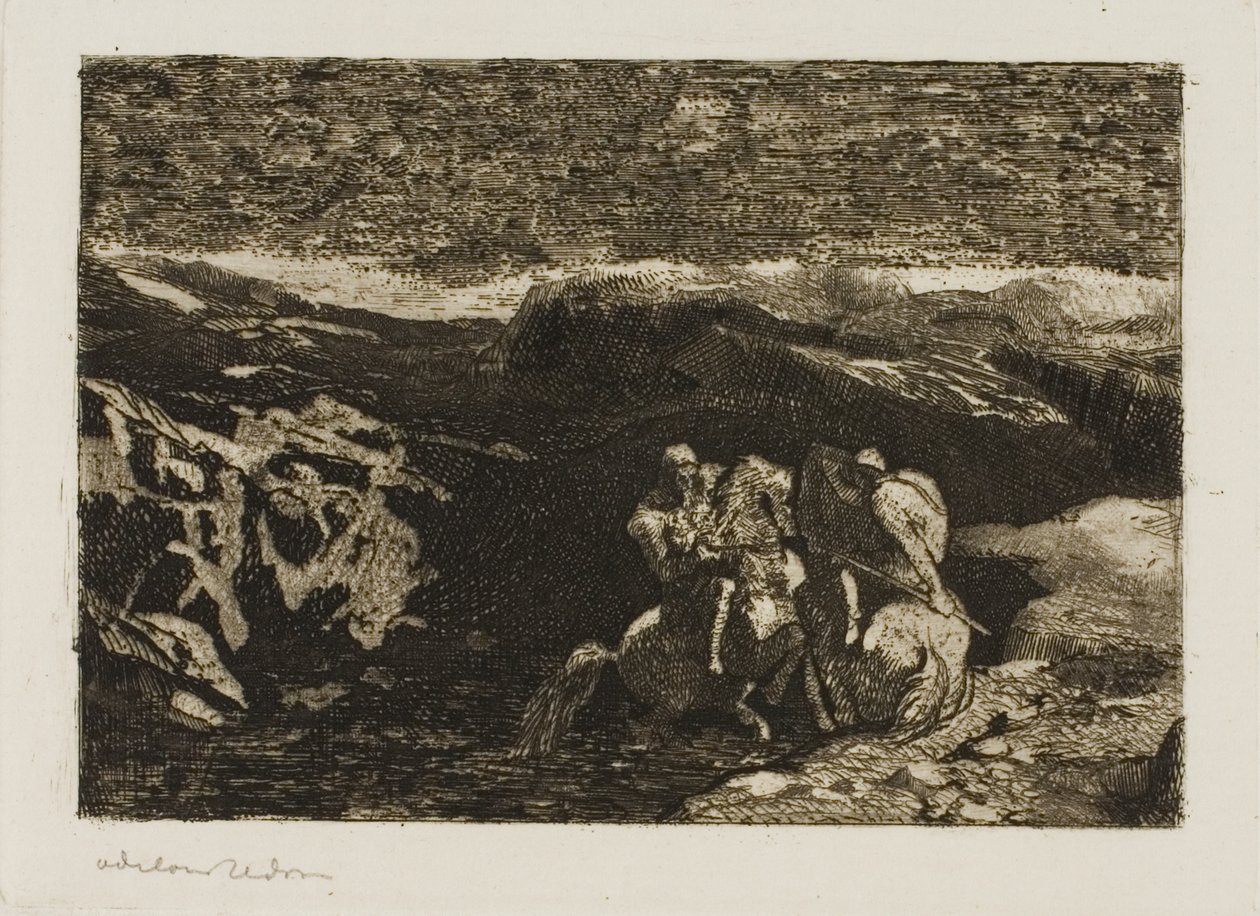 Ryttere i kamp av Odilon Redon