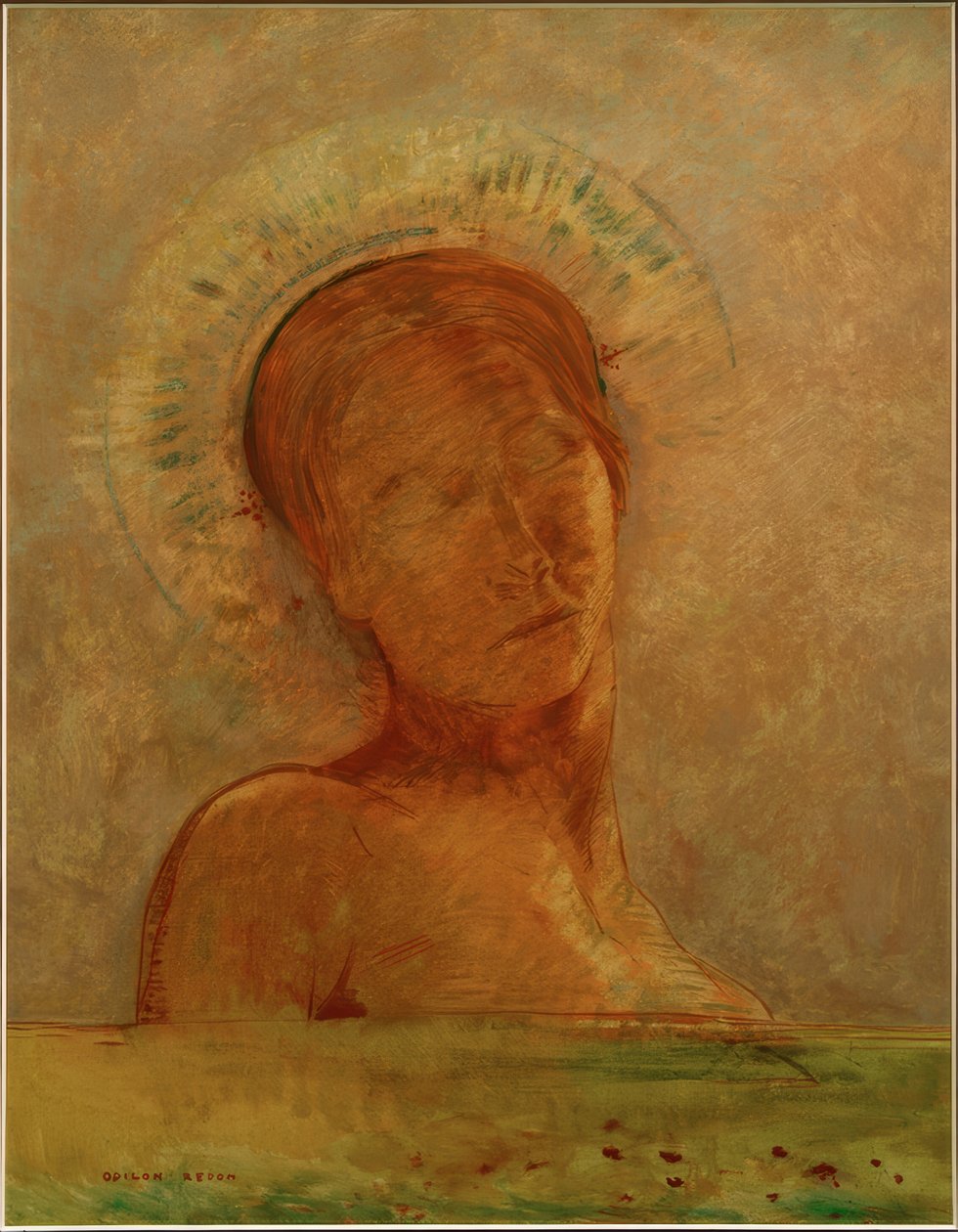 I himmelen (lukkede øyne) av Odilon Redon