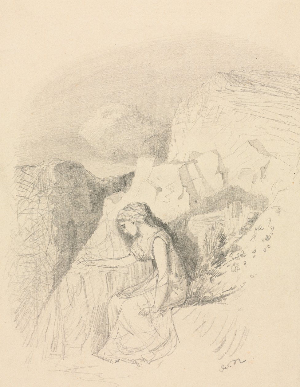 Melankoli, ca. 1868. av Odilon Redon