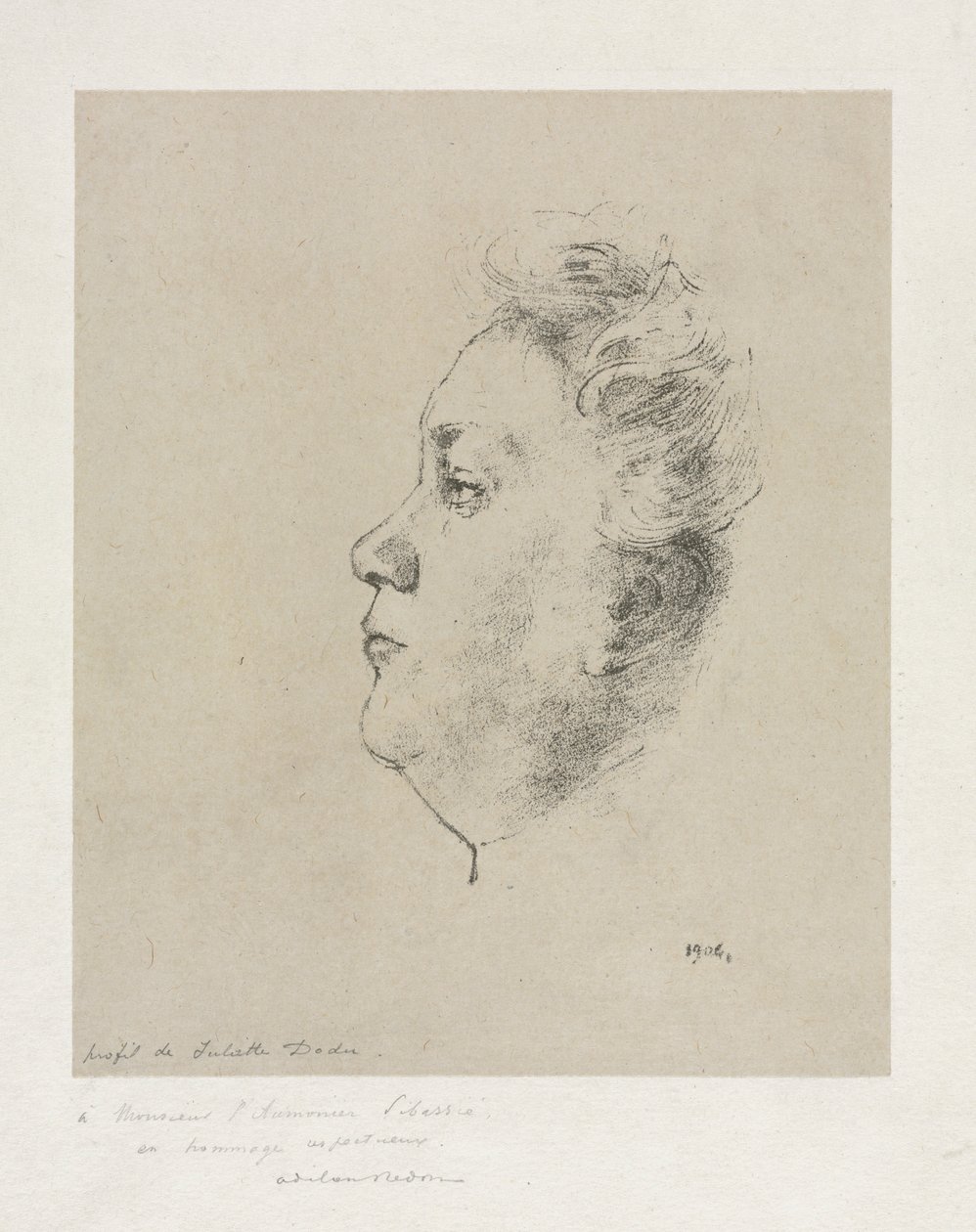 Frøken Juliette Dodu, 1904. av Odilon Redon