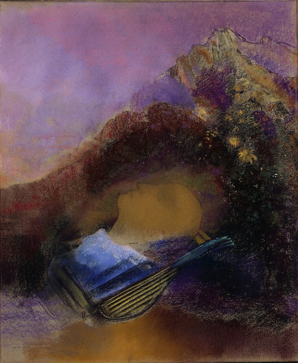 Orfeus, ca. 1903-1910. av Odilon Redon