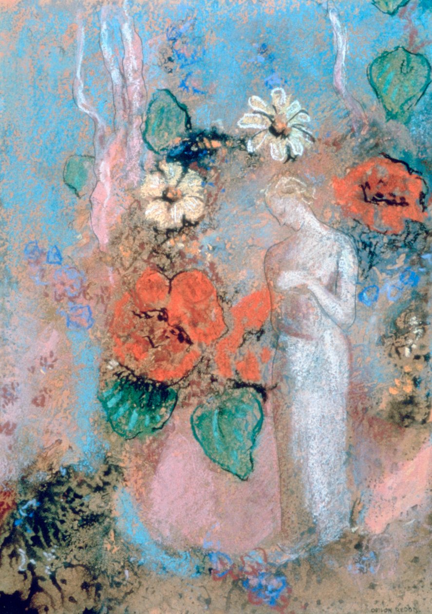 Pandora, c1860-1916 av Odilon Redon