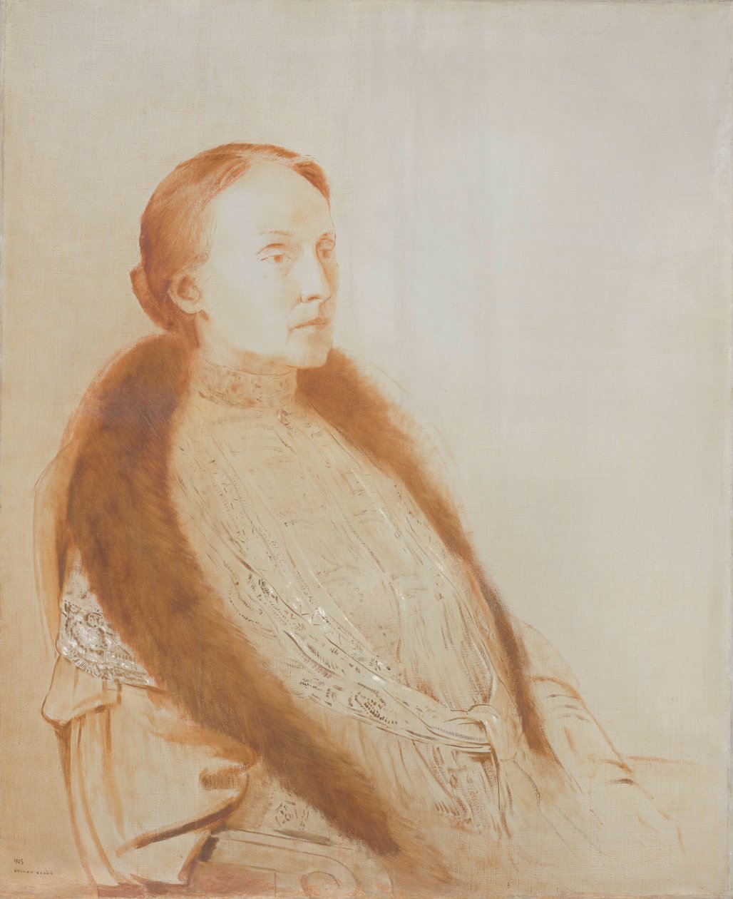Portrett av A.M.L. Bonger-van der Linden av Odilon Redon