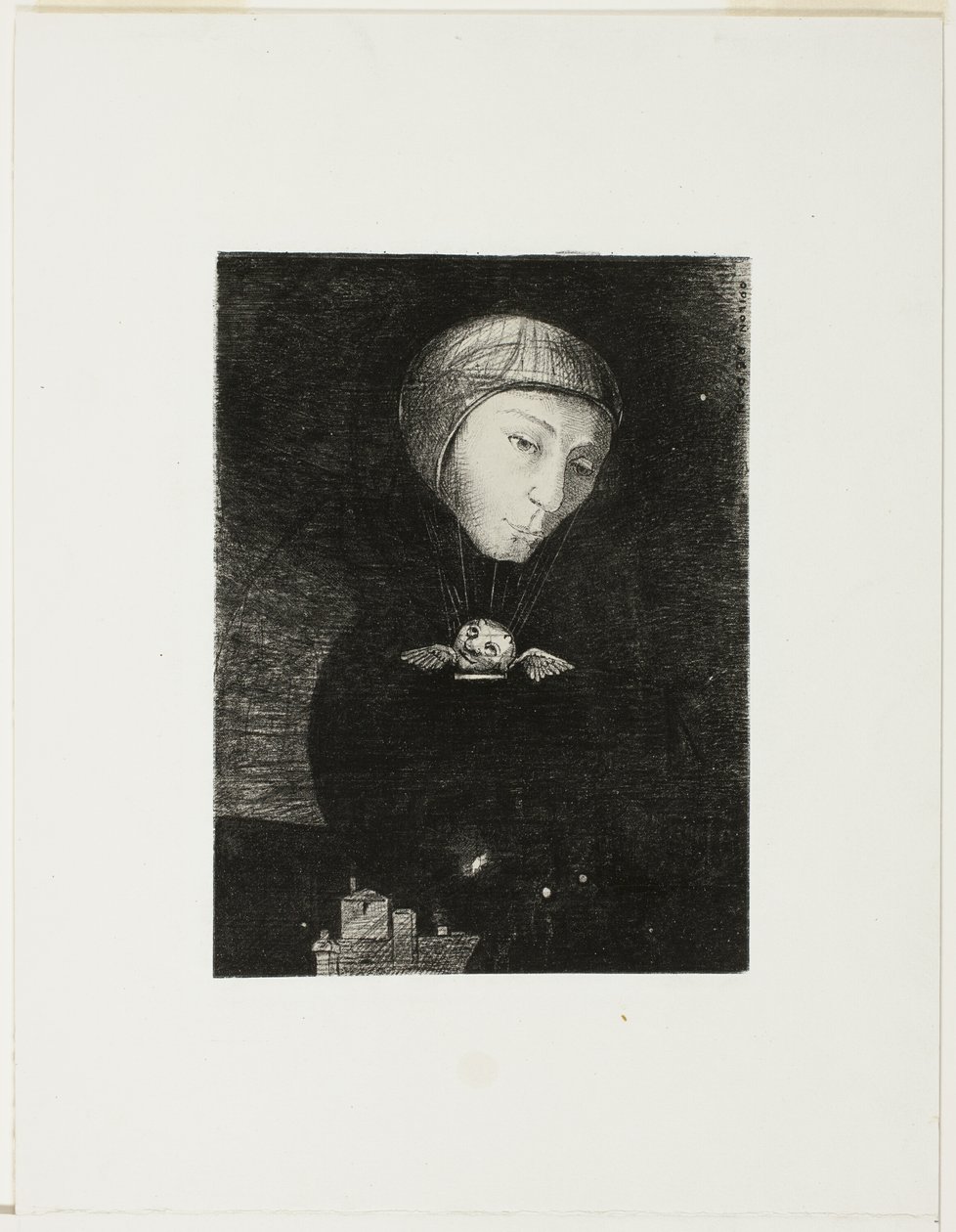 Sad Ascent, plate ni fra In Dreams av Odilon Redon