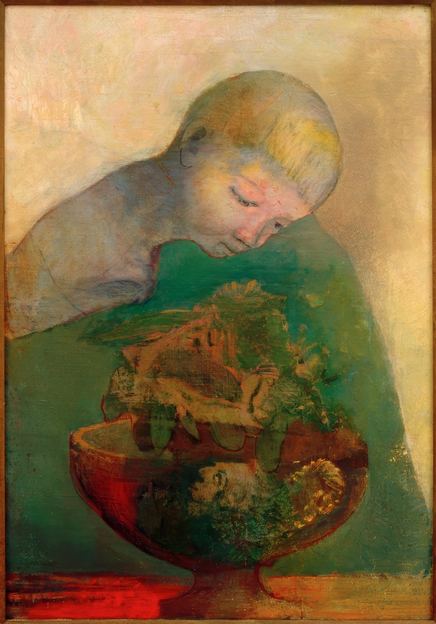 Skallet til å bli av Odilon Redon
