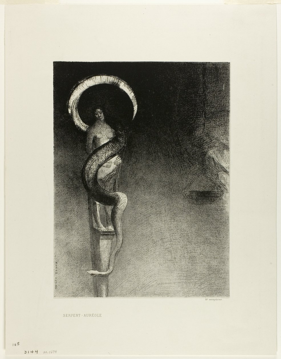 Slangehalo av Odilon Redon