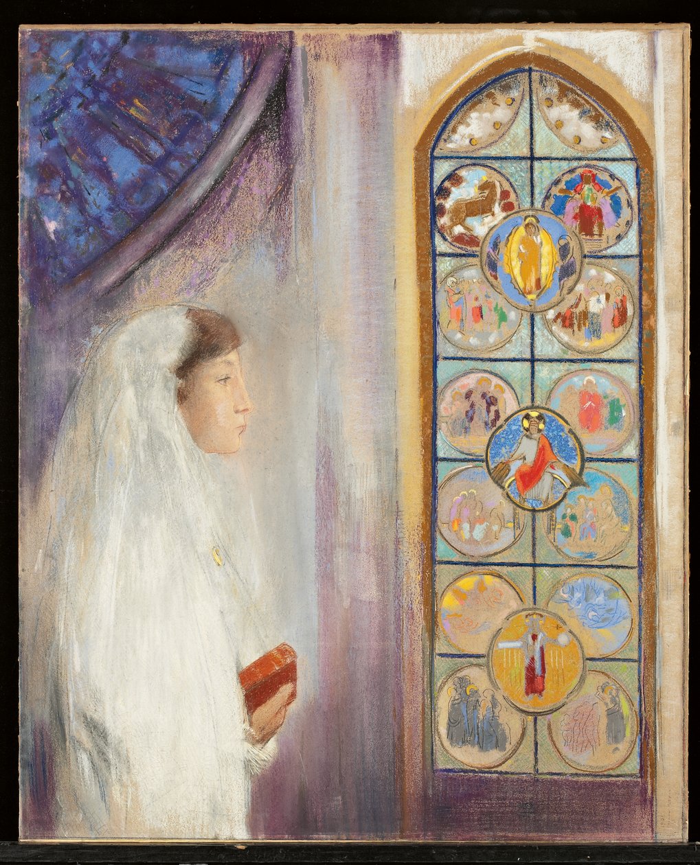Simone Fayet i nattverd av Odilon Redon