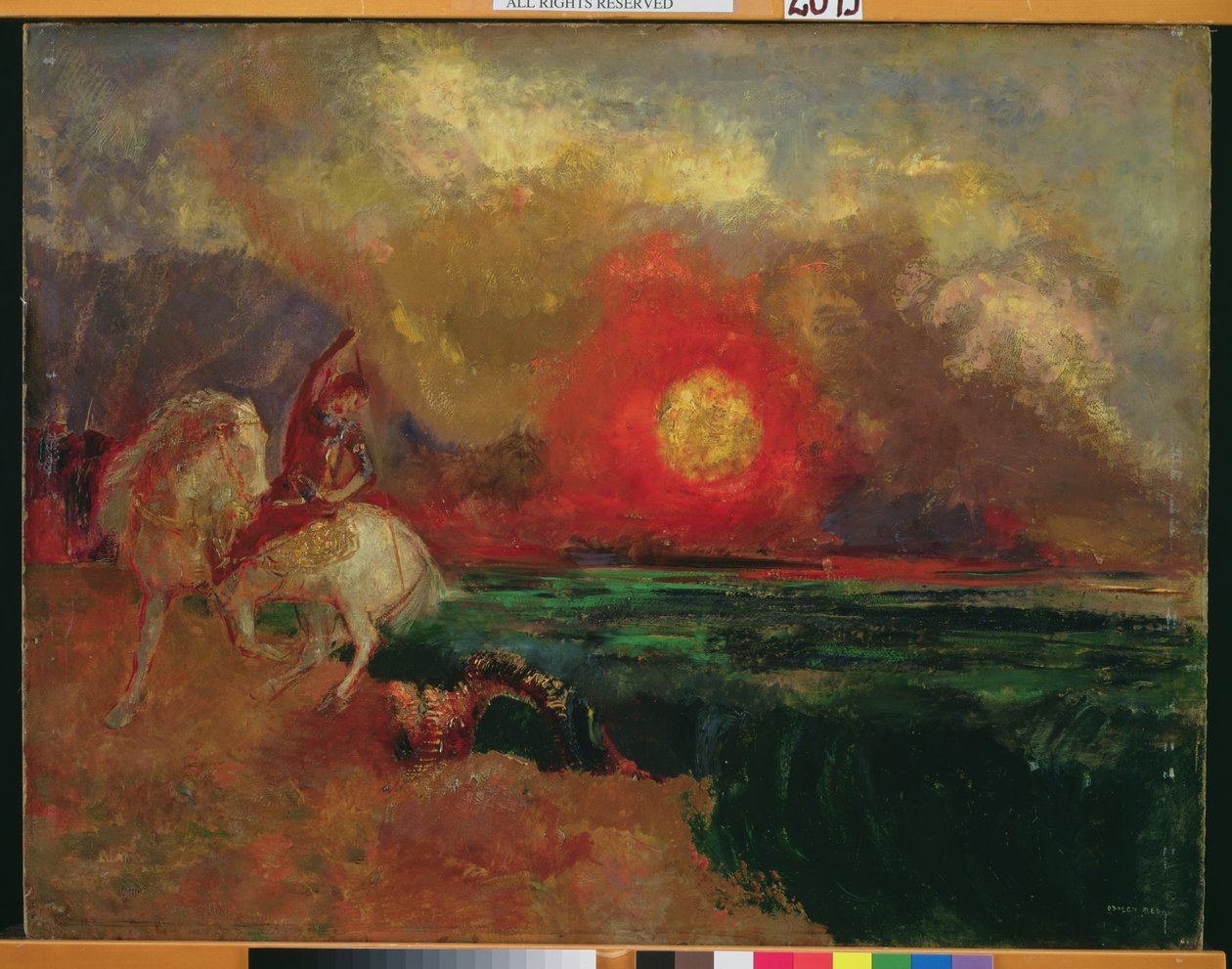 St George og dragen av Odilon Redon