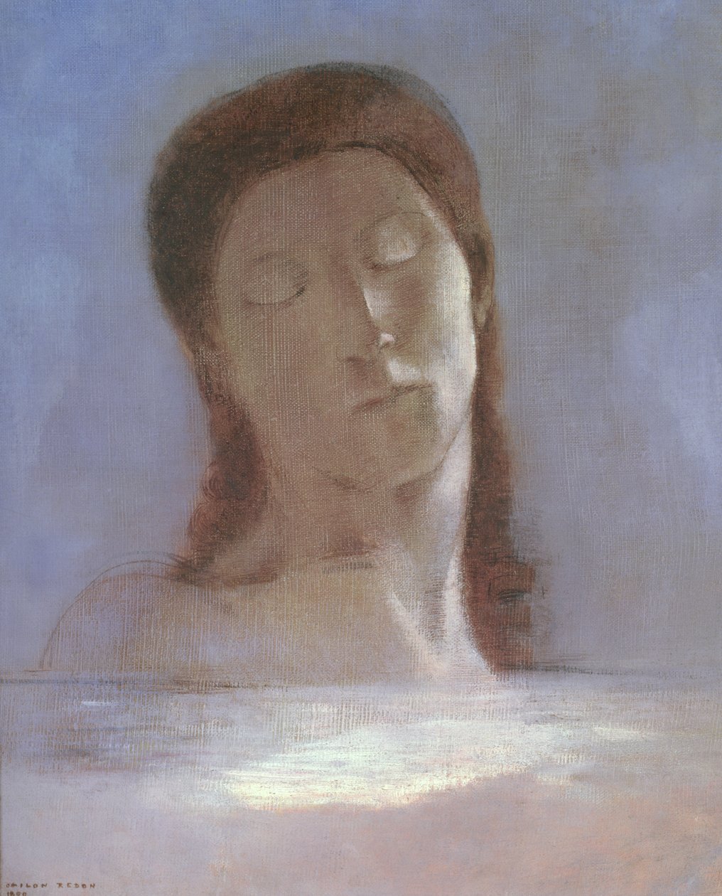 De lukkede øynene av Odilon Redon