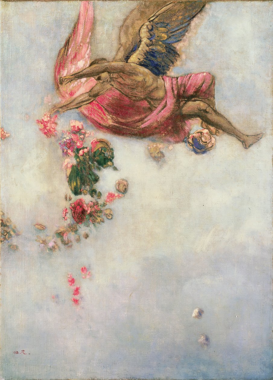 Ikaros fall av Odilon Redon