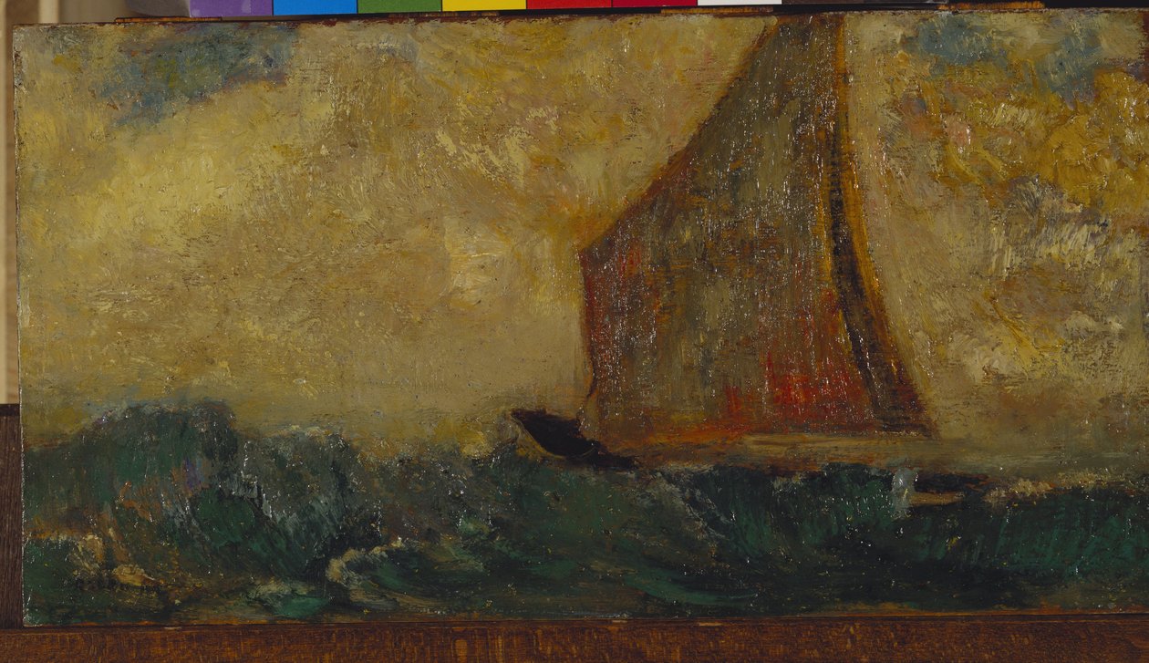 Den mystiske båten av Odilon Redon