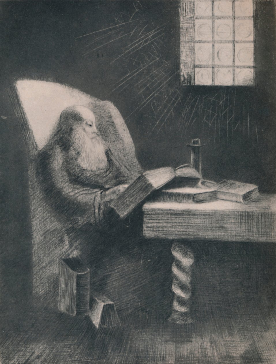 The Reader, ca. 1892, 1946 av Odilon Redon