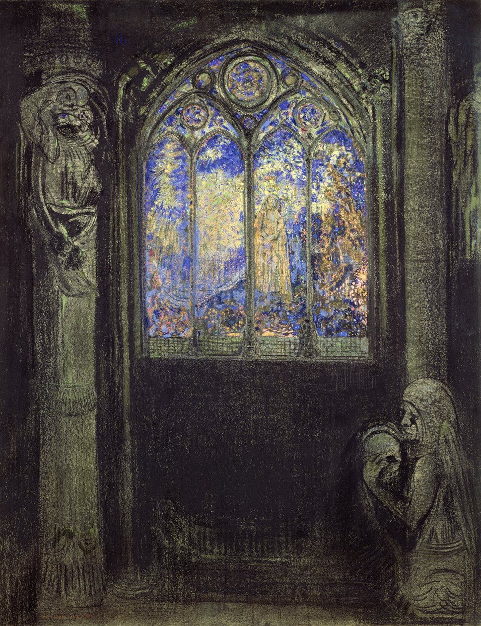 Glassmaleriet av Odilon Redon