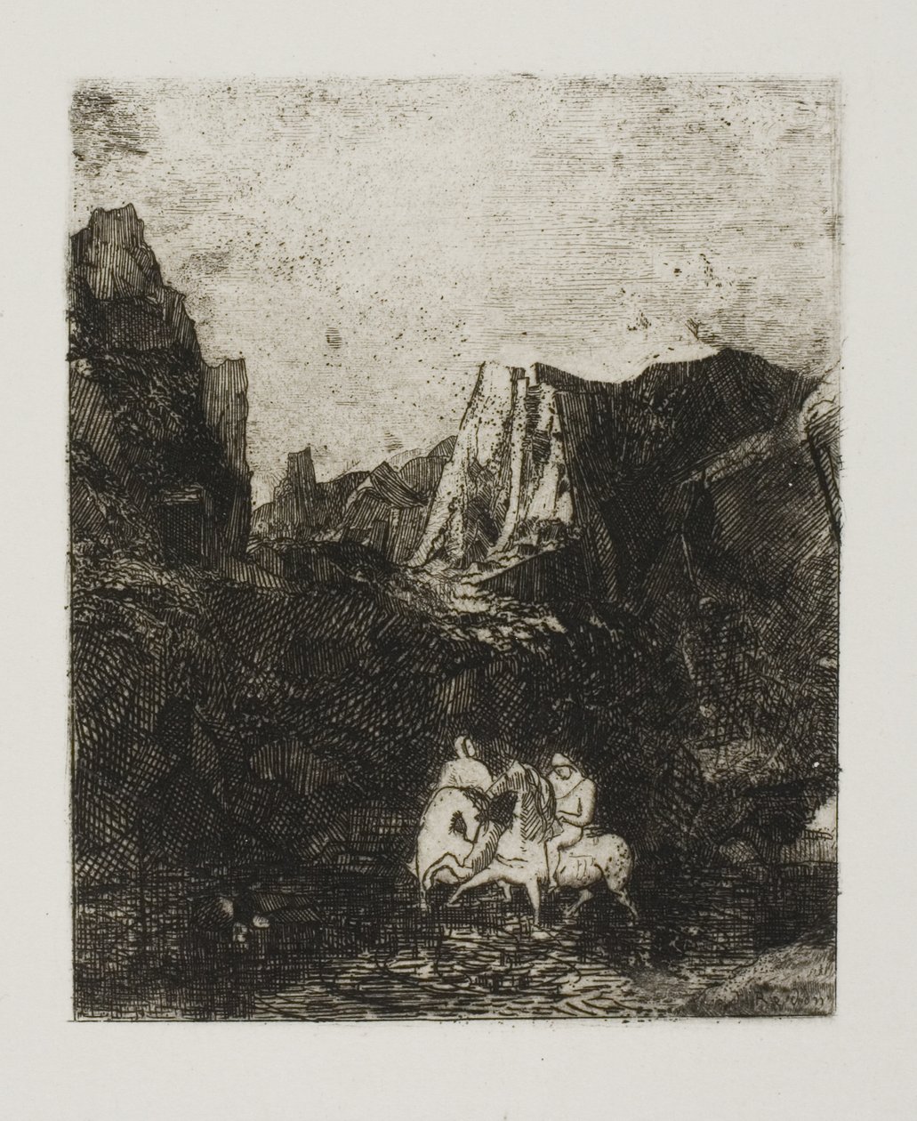 De to små ryttere av Odilon Redon