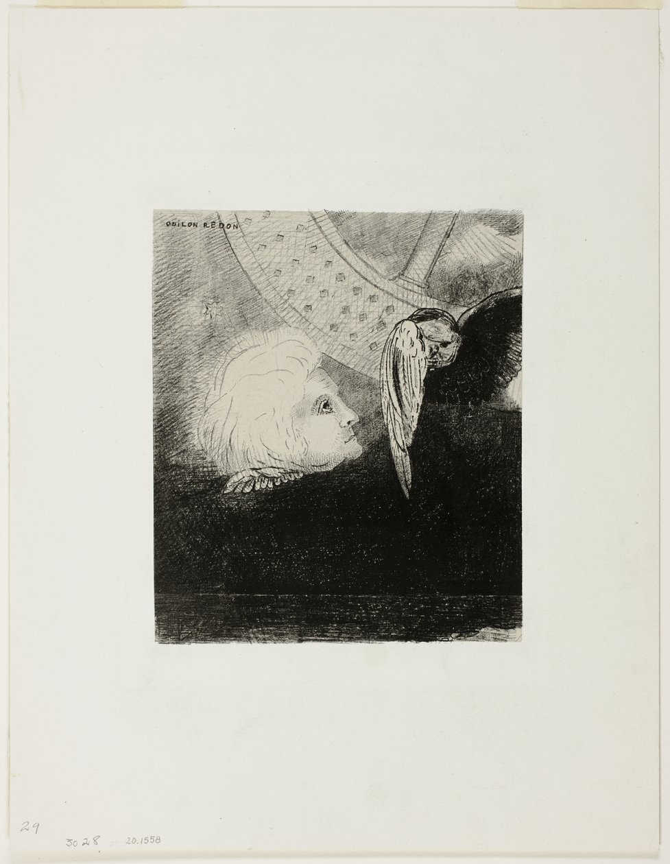 The Wheel, plate tre fra In Dreams av Odilon Redon