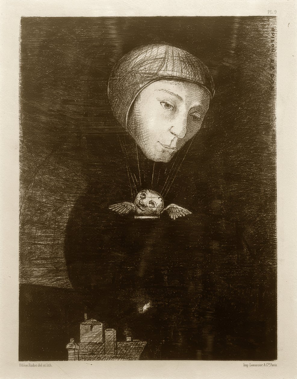 Trist oppgang av Odilon Redon