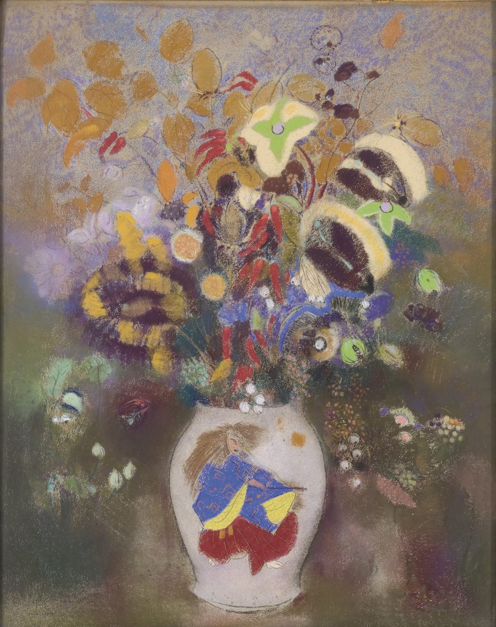 Japansk krigervase, 1905-1908 av Odilon Redon