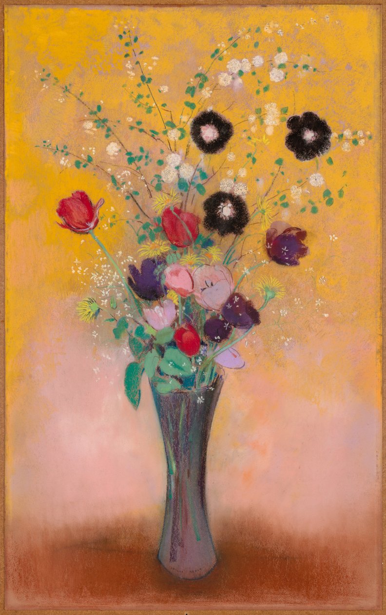 Vase med blomster, 1916. av Odilon Redon