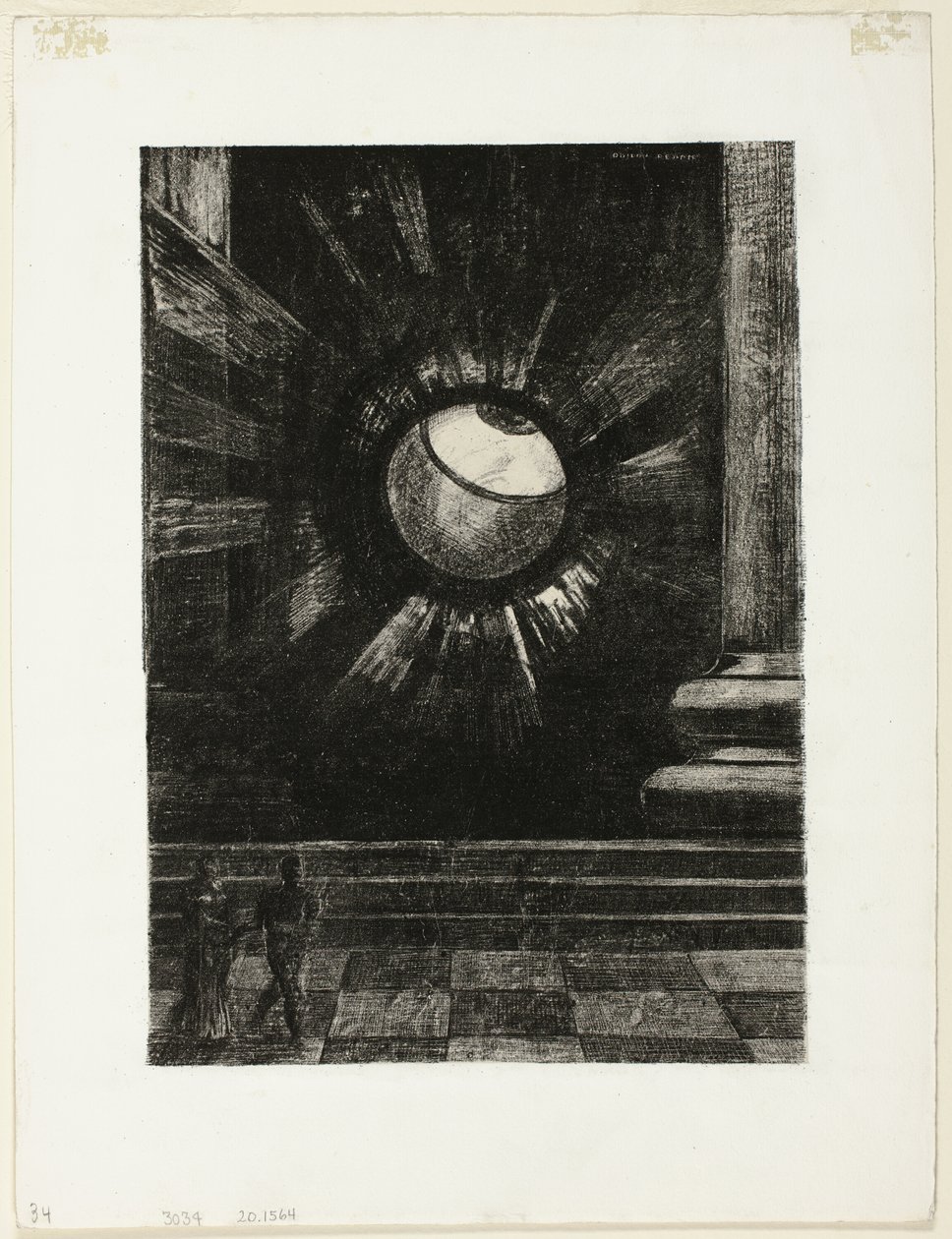 Vision, plate åtte fra In Dreams av Odilon Redon