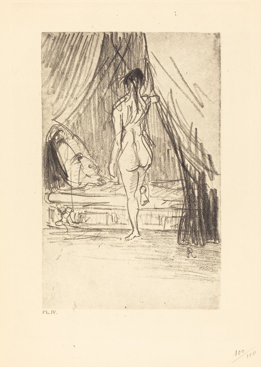 Volupte, Fantome Elastique! (Glede, elastisk fantom!) av Odilon Redon