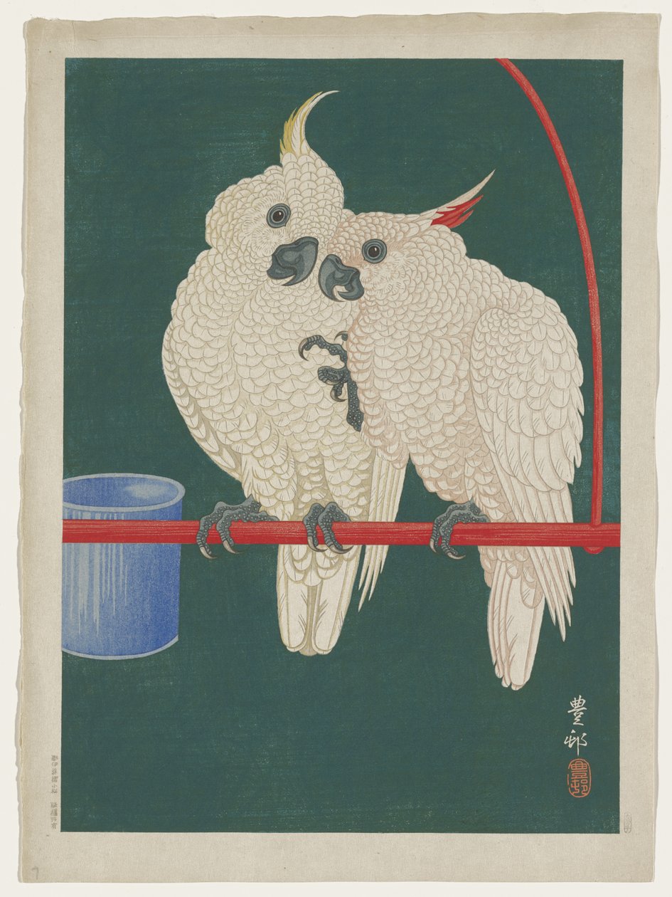 Kakaduer av Ohara Koson