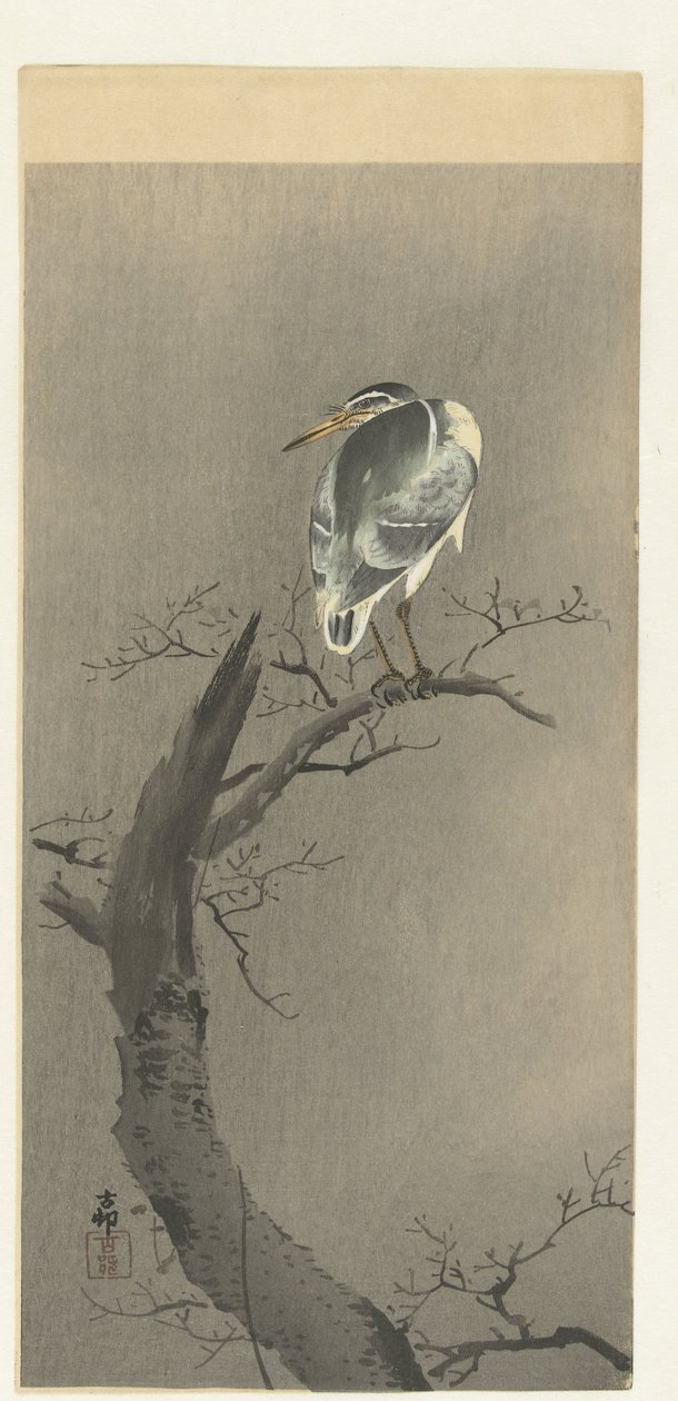kvakk på tak av Ohara Koson