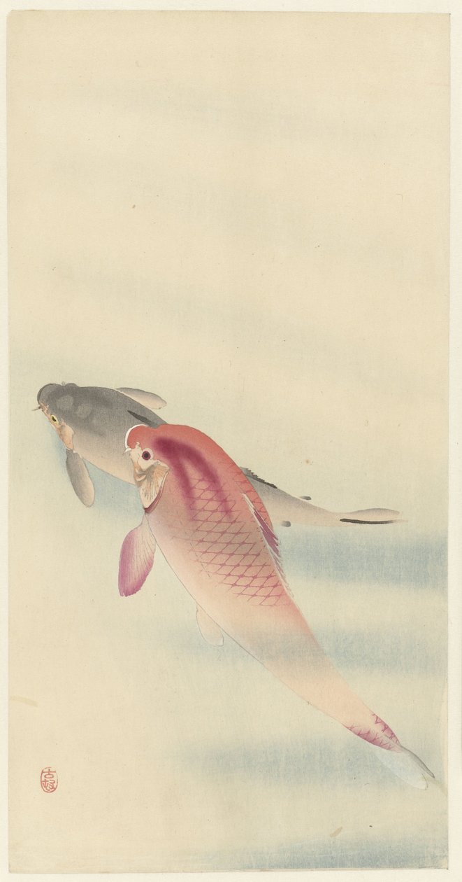 To karper av Ohara Koson