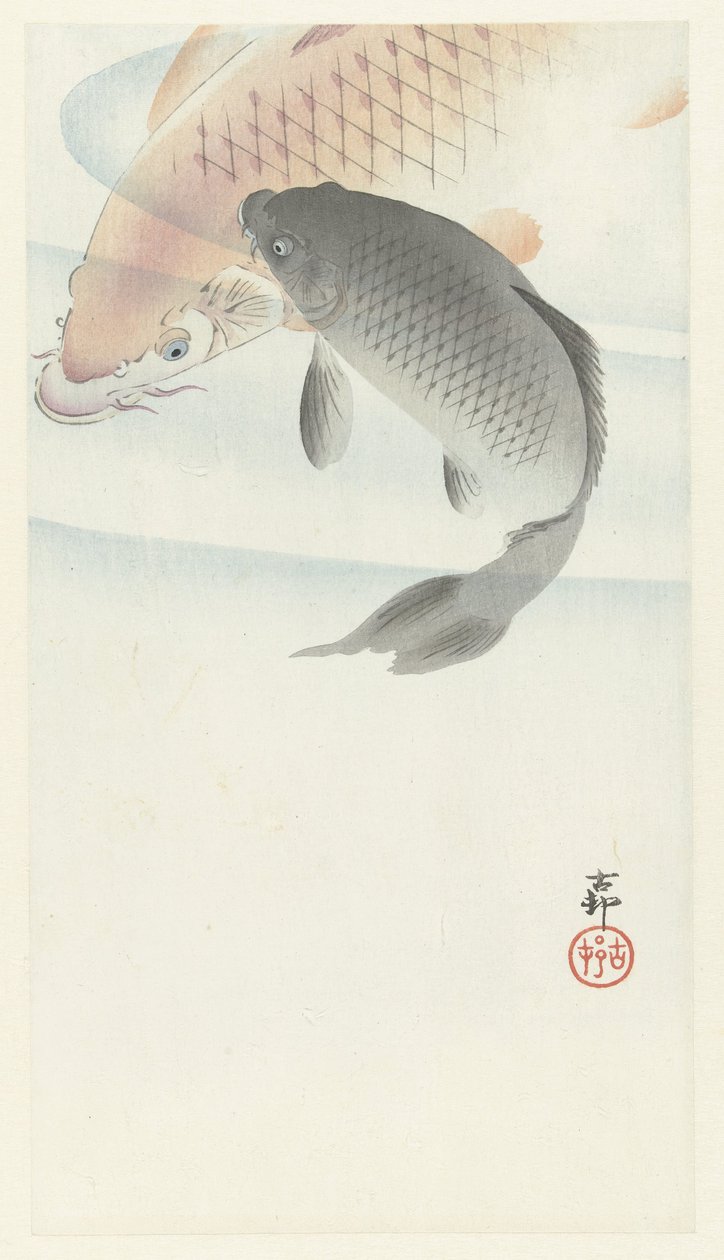To karper av Ohara Koson