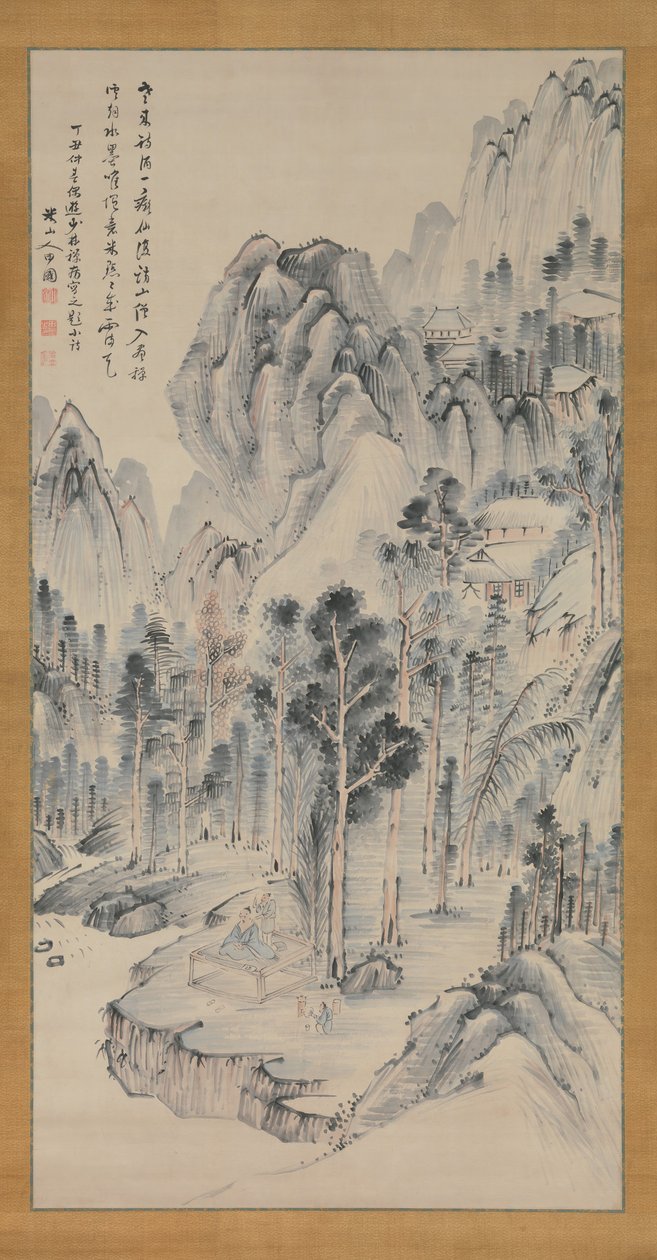 Shorinji-tempelet, 1817. av Okada Beisanjin
