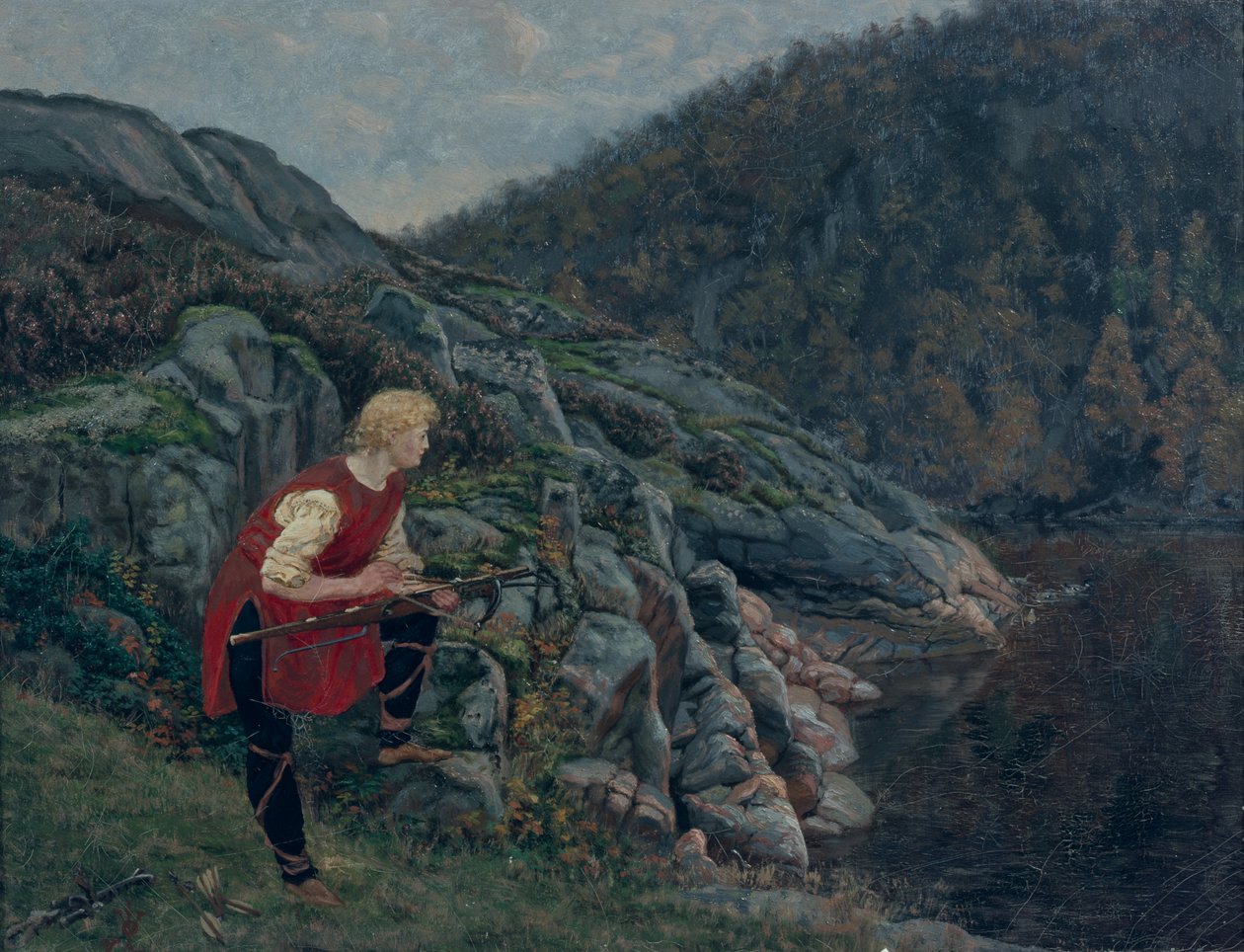 Andejeger i Holskov av Olaf Isaachsen