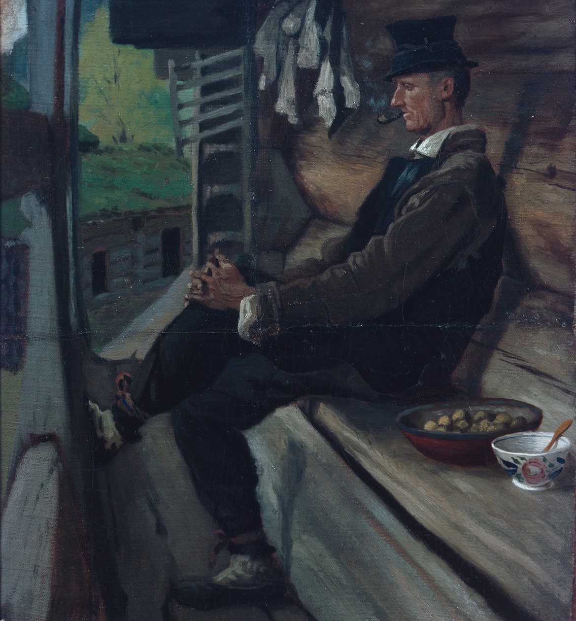 Uten tittel (olje på lerret) av Olaf Isaachsen