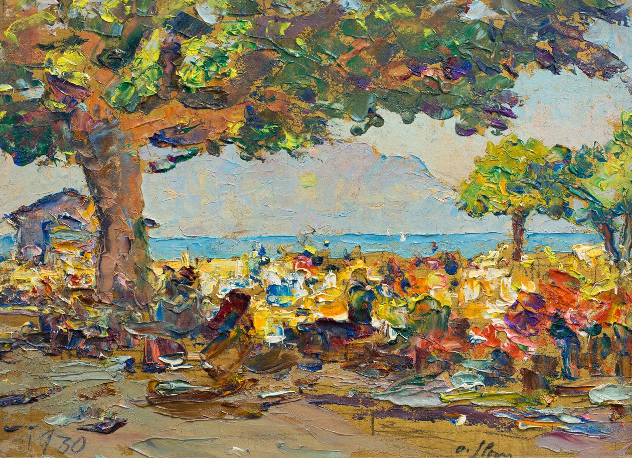 Marked i Vevey av Olga (1881 1941) Slomszynska