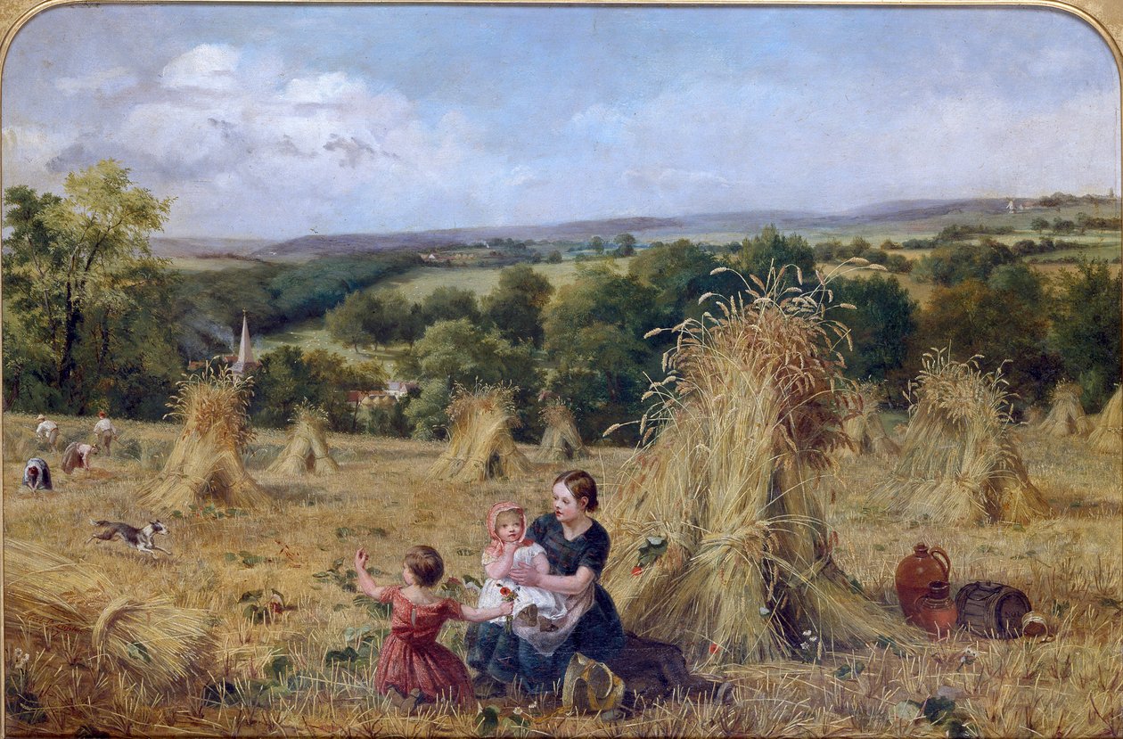 Harvest Field, 1857-1858 av Oliver Lupton