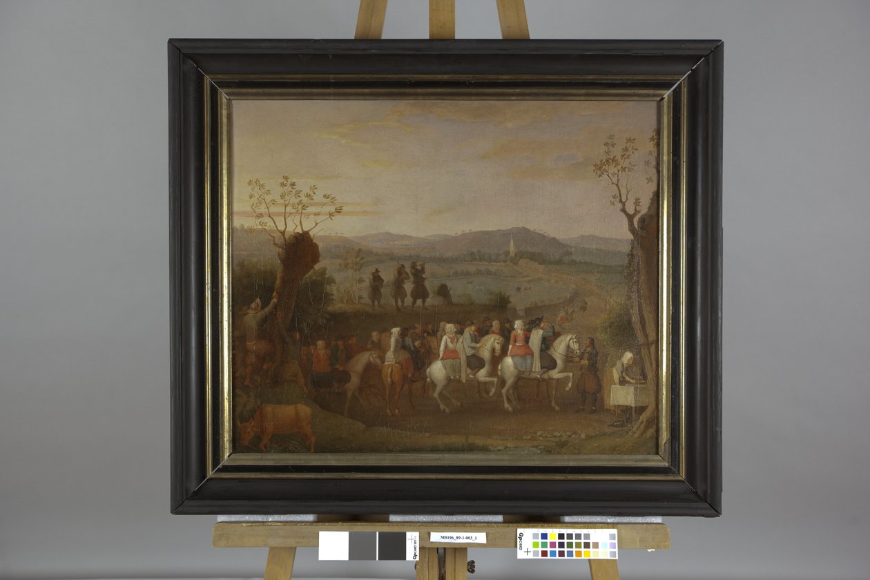Avreise fra en bryllupskavalkade av Olivier Perrin