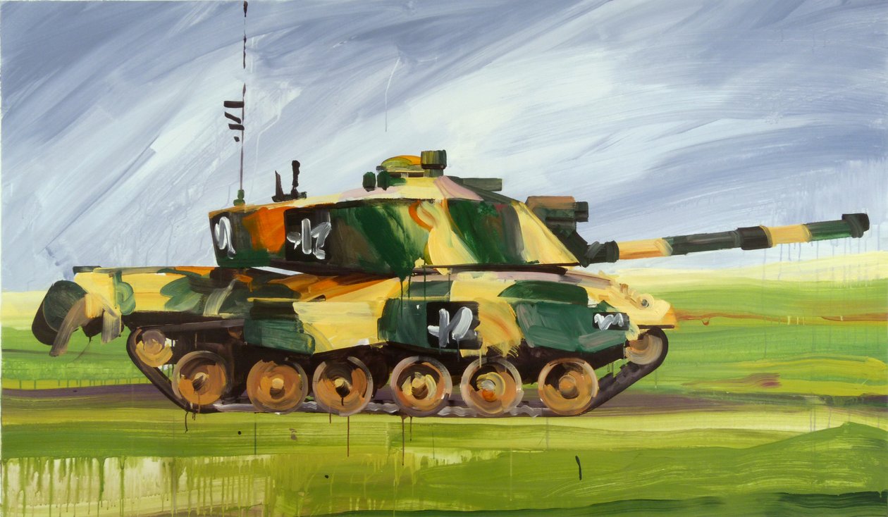 Char 1, 2015 (akryl på lerret) av Olivier Morel