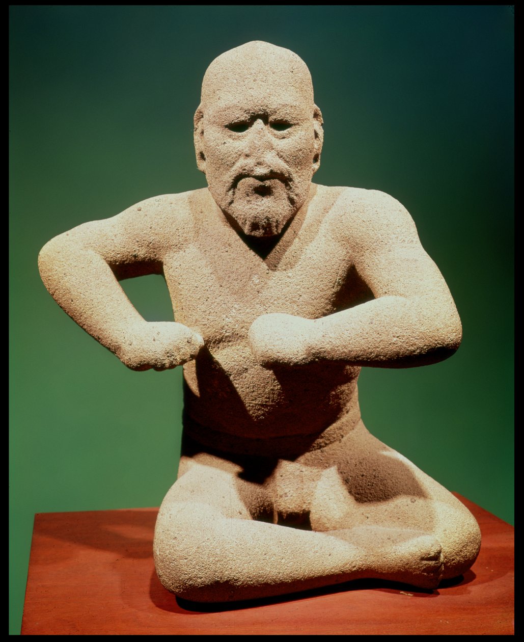 Figur av en bryter av Olmec