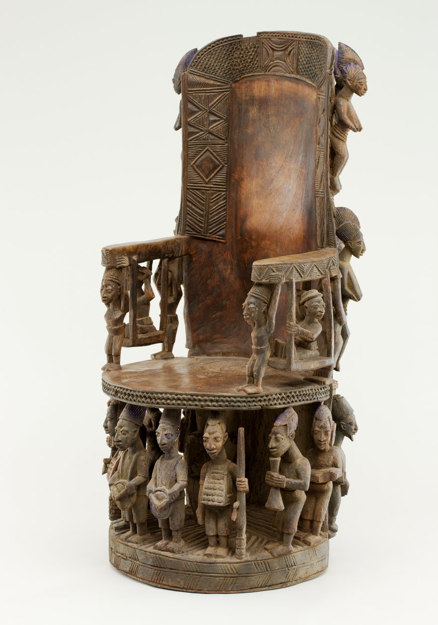 Chiefs Throne, Yoruba Culture (tre og pigment) av Olowe of Ise Olowe of Ise