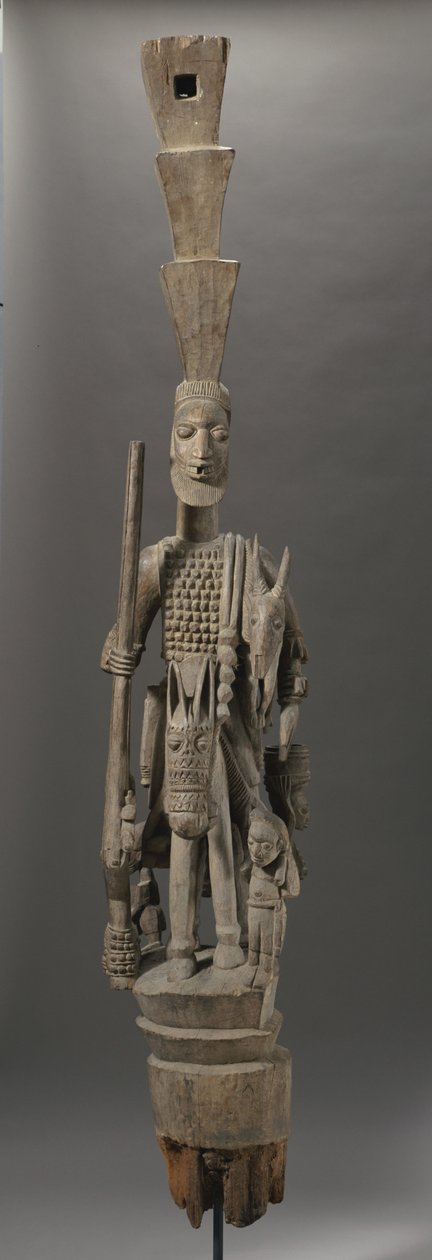 Yoruba verandapost, Nigeria (tre) av Olowe of Ise