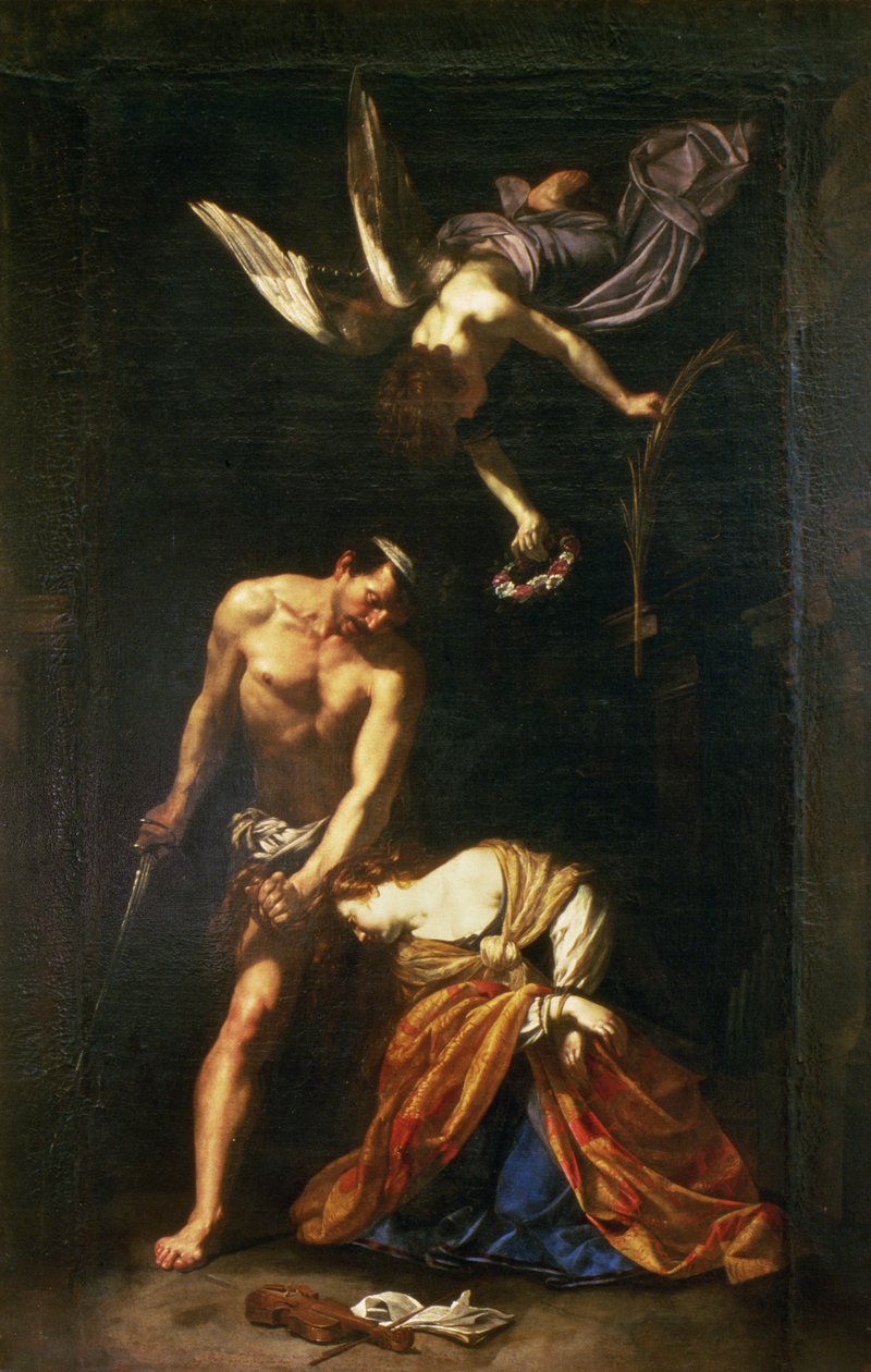 St. Cecilias martyrium av Orazio Riminaldi