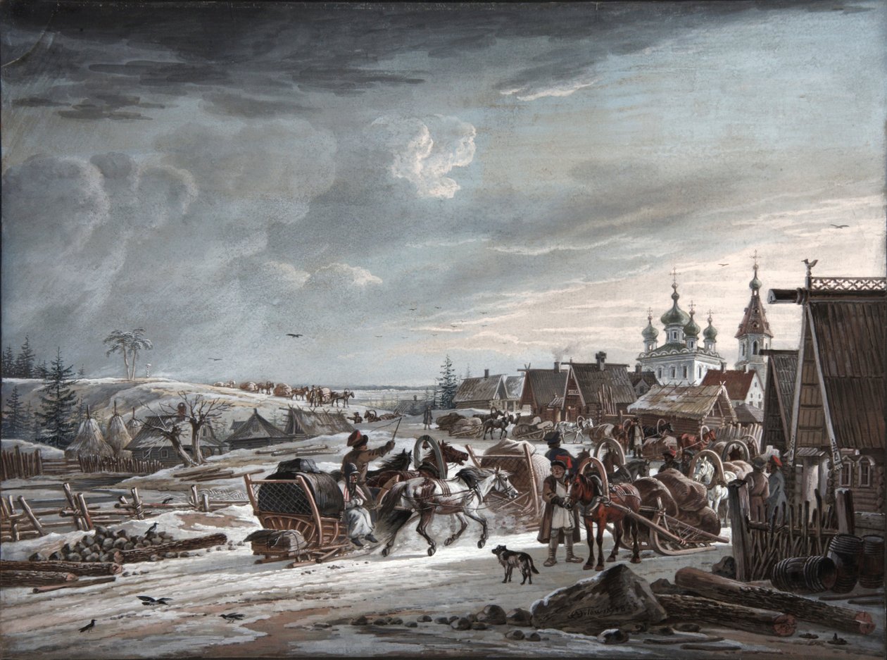 Vinter', 1825. av Orlowski