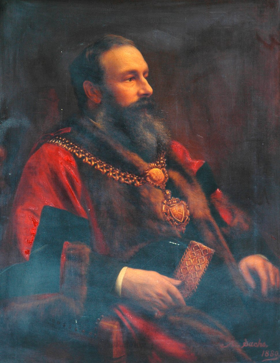 Sir Angus Holden, 1880 av Oscar Albert Leopold Sachs