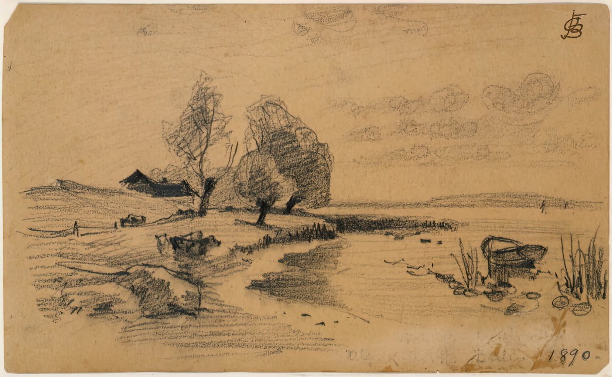 Uten tittel, 1890. av Oscar Bluemner