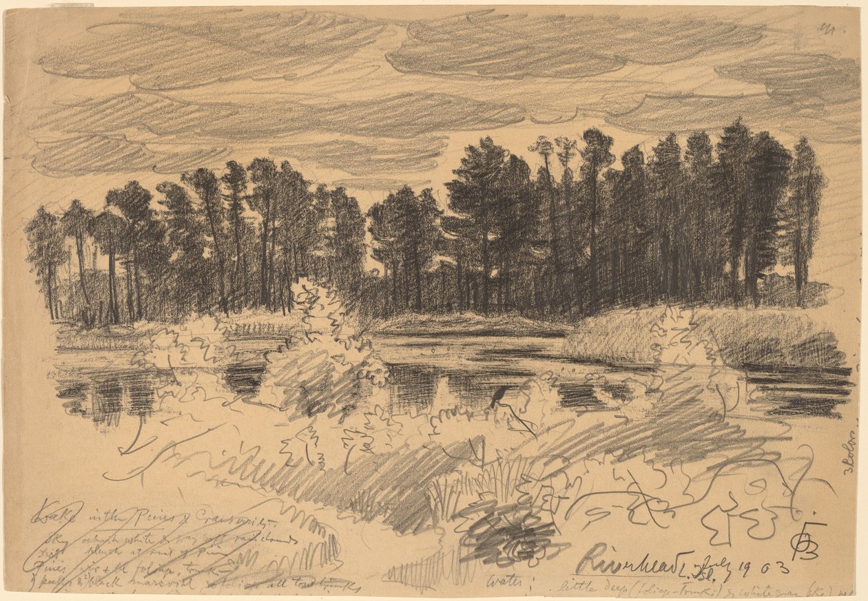 Riverhead, Long Island av Oscar F. Bluemner