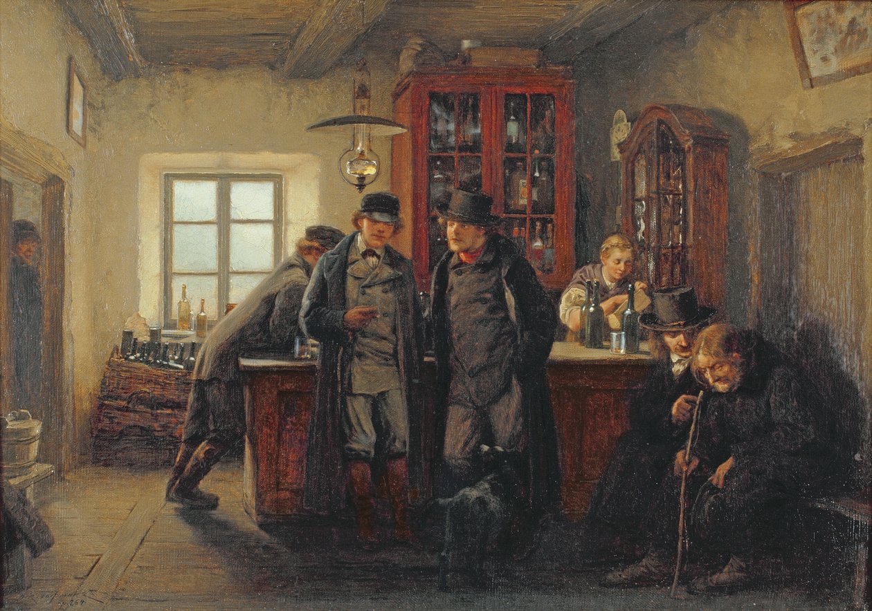 Bønder i puben av Oskar Hoffmann