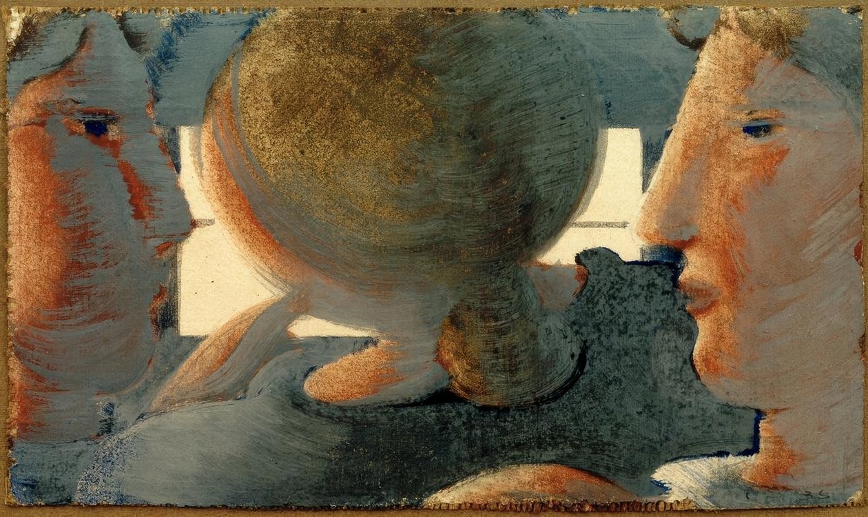 Tre hoder foran vinduet av Oskar Schlemmer