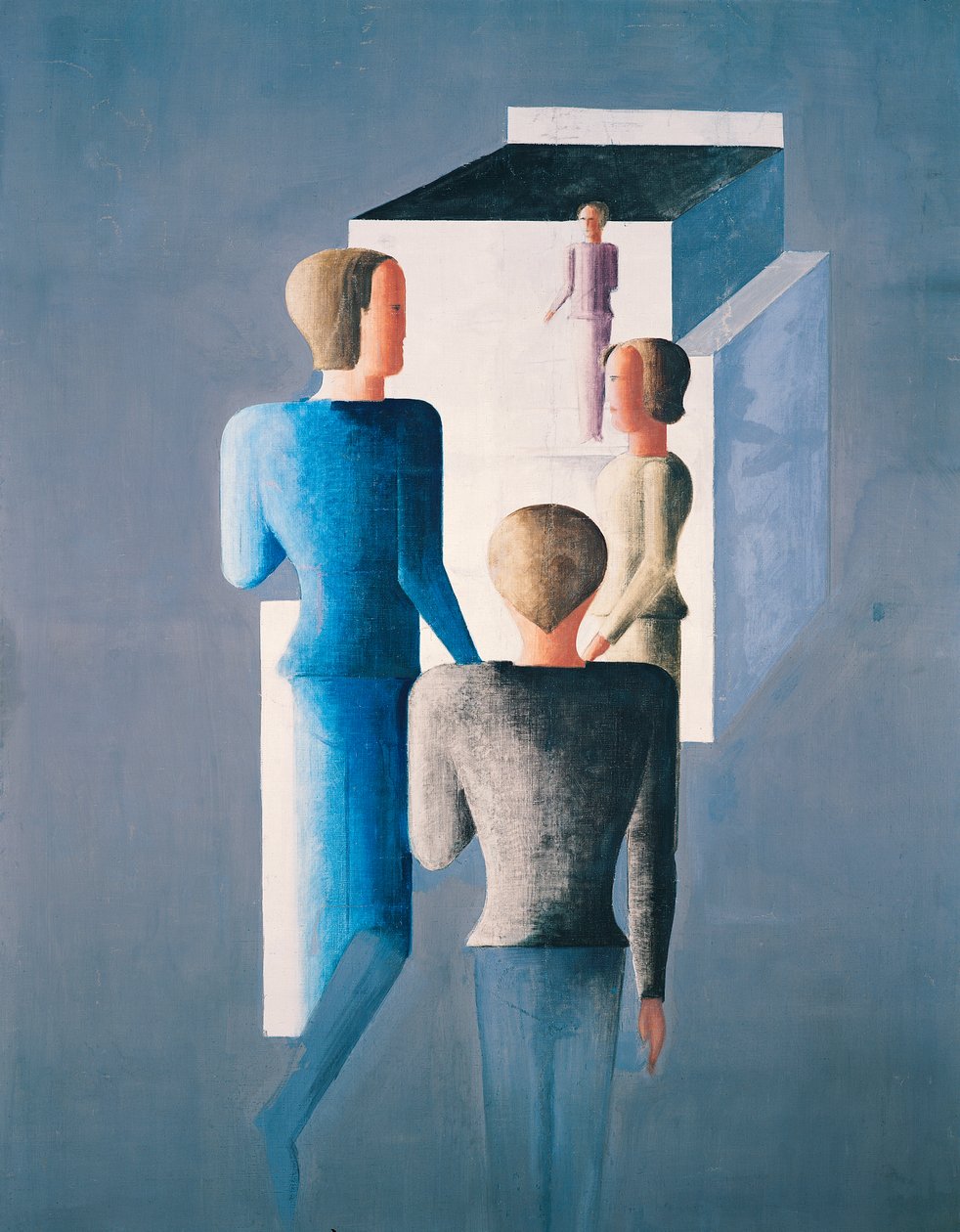 Four Figures and a Cube av Oskar Schlemmer