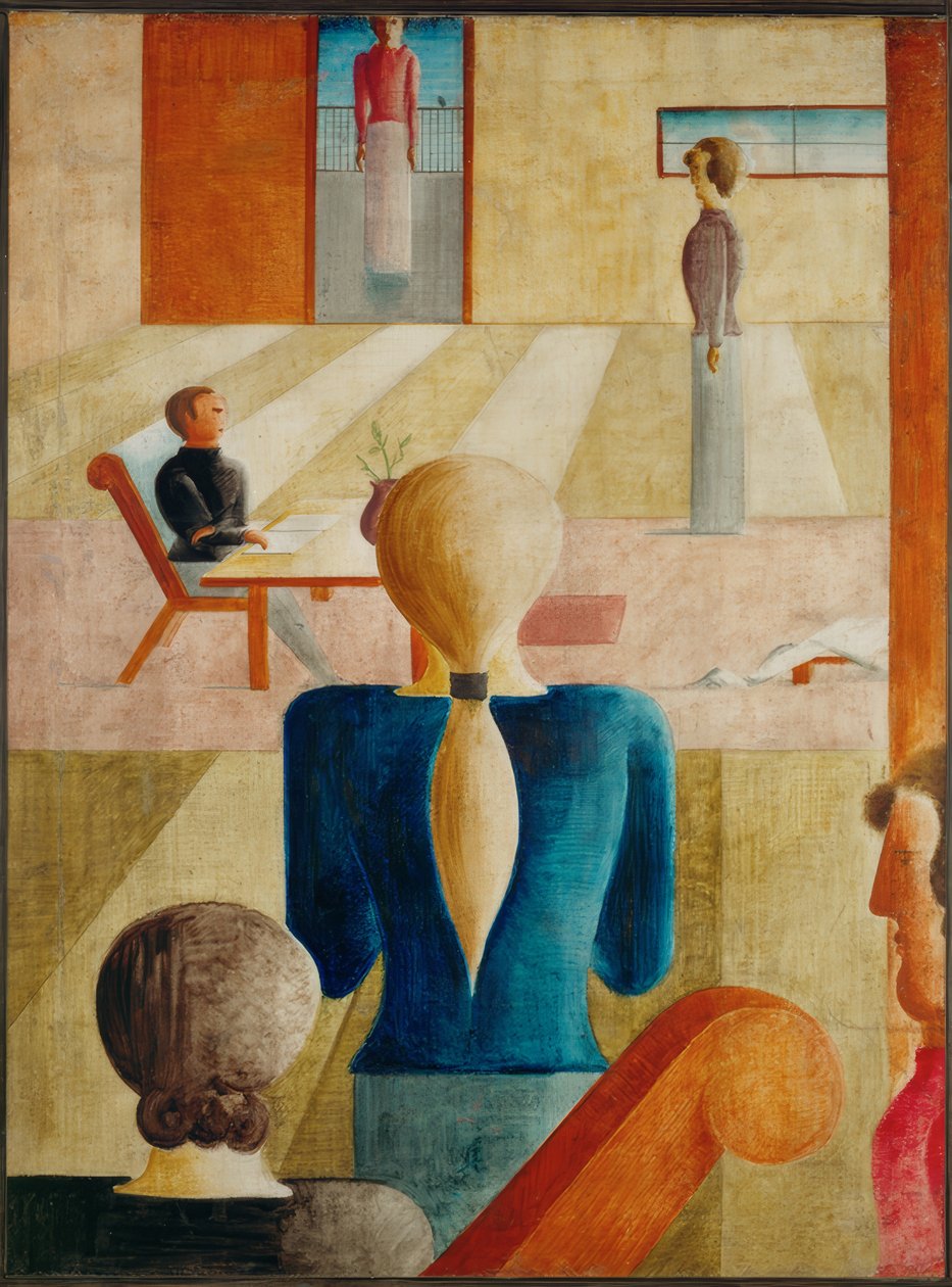 Oskar Schlemmer, kvinneskole / 1930 av Oskar Schlemmer