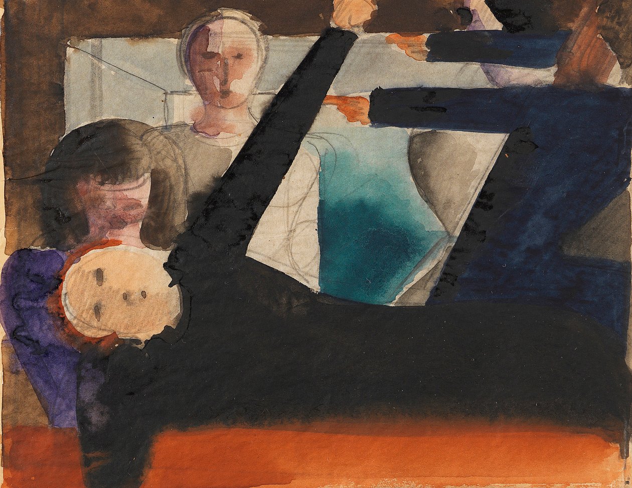 Dialoganklage, ca 1924-1925. av Oskar Schlemmer